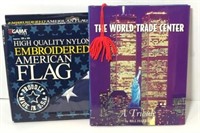 World Trade Center Book & American Flag