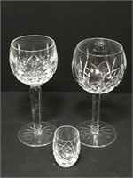 Waterford Crystal Wine Glasses and Shot