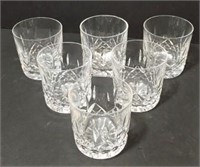 Waterford Crystal Rocks Glasses, Lot of 6