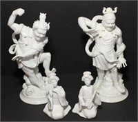 Fitz and Floyd Glazed Ceramic Figurines