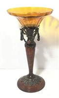Tuscan Pedestal Bowl with Beaded Detail,