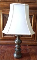 Brass Table Lamp with Shade 27" Tall