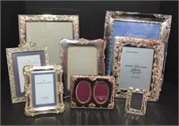 Silver Plated Photo Frames, Lot of 8,