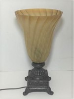 Torchiere Table Lamp with Resin Base 18"