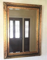 Gorgeous Beveled Edge Mirror in Gilt