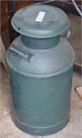 Vintage Green Painted Milk Can