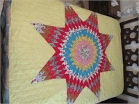 Hand made star quilt