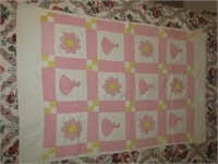 hand made crib quilt