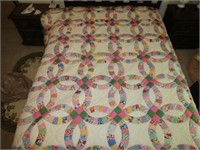 hand made double ring quilt
