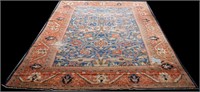 ANTIQUE HAND KNOTTED PERSIAN MAHAL RUG