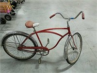 Red Schwinn typhoon bicycle