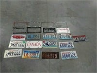 21 misc. License plates and surrounds