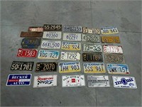 Lot of (30) Kansas license plates