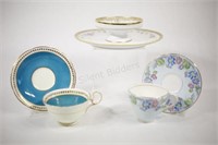 Foley, Nippon, & Aynsley Tea Cups & Platter