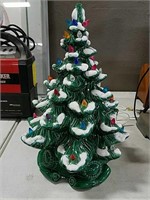 Light up ceramic Christmas tree