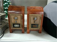 (2) PO Box coin safes