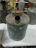 5 gallon galvanized oil container