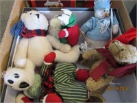 Lot of Christmas - Stuffed Bears, Ornaments, and
