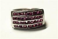$695 St. Silver Ruby Ring