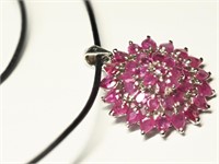 $700 St. Silver Ruby Pendant