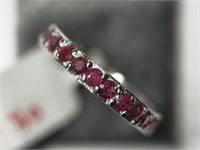 $275 St. Silver Ruby Ring