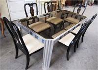 11 - BEAUTIFUL DINING ROOM TABLE W/6 CHAIRS