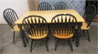 11 - GREAT CONDITION KITCHEN TABLE & 6 CHAIRS