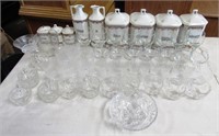 208 - GLASSWARE & CANISTERS