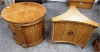 208 - MATCHING PAIR OF UNIQUELY DESIGNED TABLES