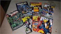 Comics and wizard magazines