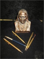 Ben Franklin Savings Bank & 1/20 12KT Gold Pens