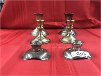 LOT 6 Silver Plated Candle Holder