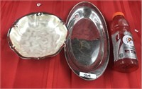 LOT 2 Silver Plated Serving Dish