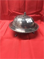 Vintage Silver Plate Bowl and Lid
