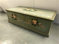 Paint decorated blanket chest