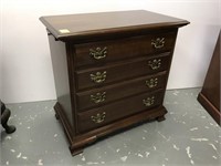 Harden Bachelors chest with writing surface