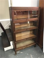 Antique oak barrister bookcase