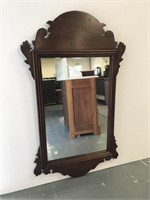 Mahogany Chippendale style wall mirror