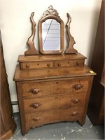 Victorian dresser with mirror