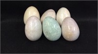 6 Pretty Stone Eggs! S
