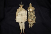 2 1850's Dolls,