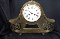 Fancy Brass Mantle Clock,