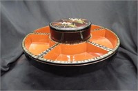 Japanese Lacquerware Lazy Susan Style Server