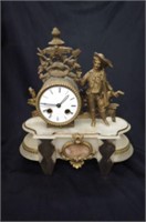 French Figural Mantle Clock,