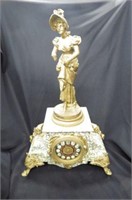 French Figural Mantle Clock,