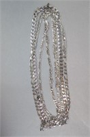 4 Sterling Silver Chains,