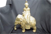 Chinese Bronze with Buddha upon an Elephant,