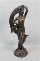 Bronze Art Nouveau Statue of a Woman,
