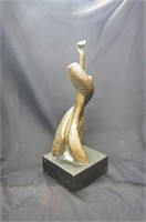 Abstract Bronzed Sculpture,