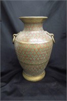 Japanese Champleve Bronze Vase,